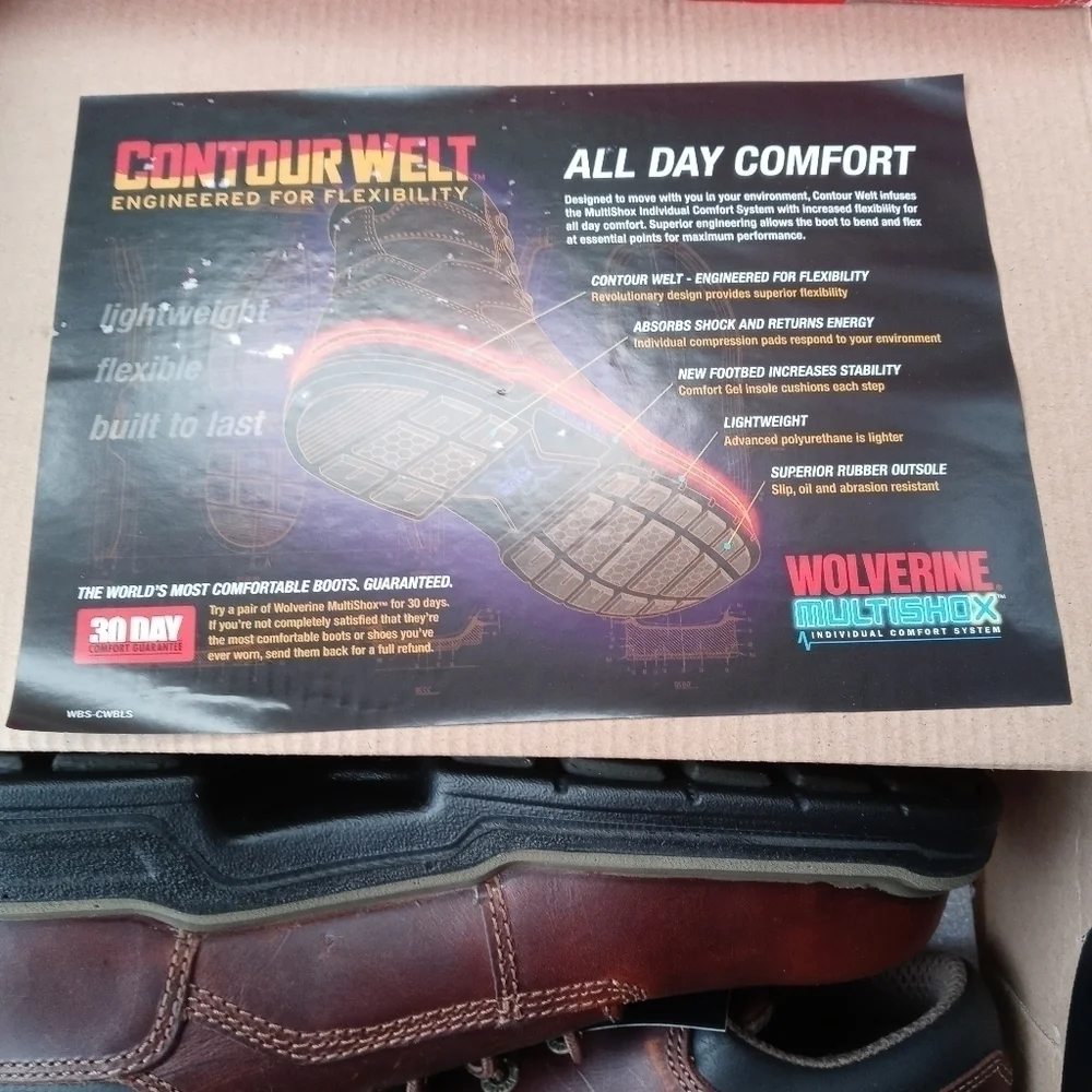 Wolverine Work Shoes Mens 7.5 EW Raider MultiShox